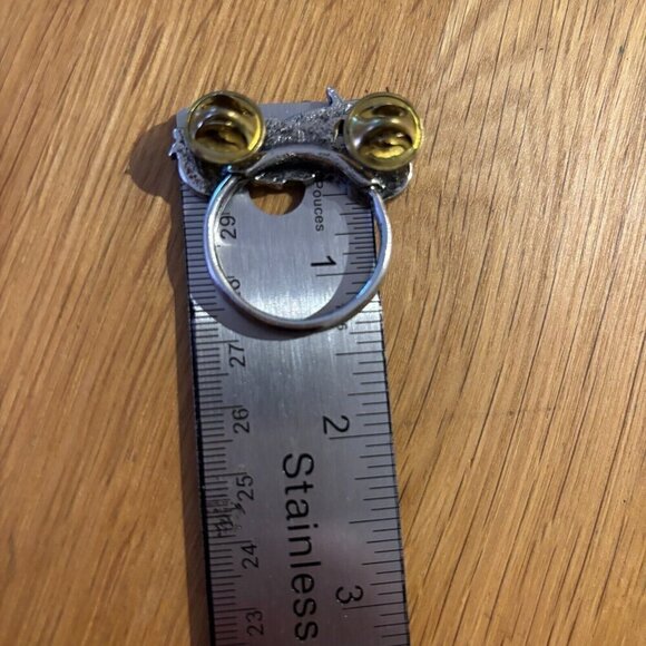 Motorcycle CRUISER BIKER PIN WITH SUNGLASS HOLDER ** MADE IN USA ** - Picture 6 of 7